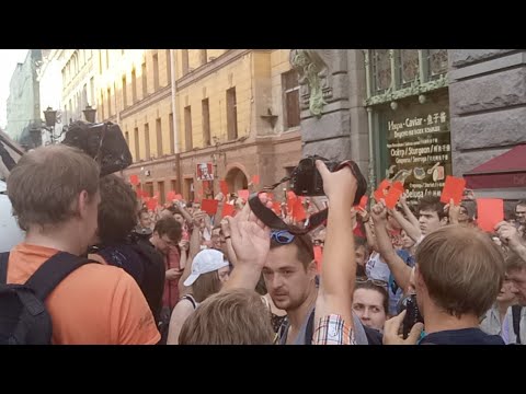 Митинг против пенсионной реформы спб