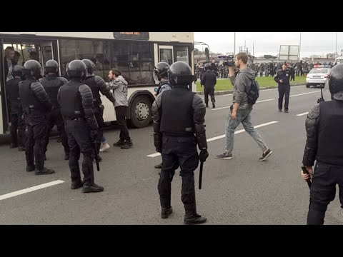 Задержания на Митинге Навального против Пенсионной реформы 09.09