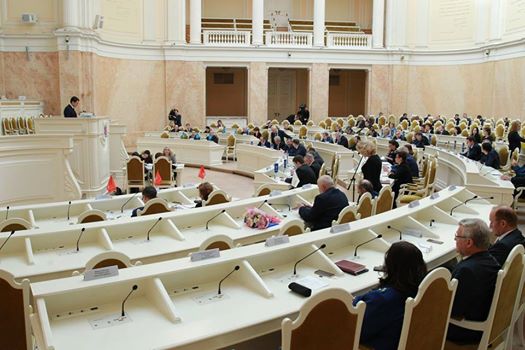 Сергей Соловьев: 3 апреля принял участие в очередном пленарном заседании ЗакСа