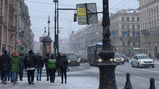 ​​В субботу петербуржцев ждут снег и...