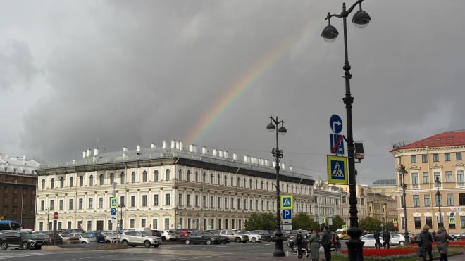 ​Петербург в субботу окажется в холодной части...