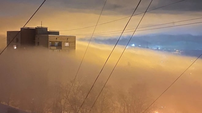 ​Утром на Петербург опустился туман с видимостью 500…